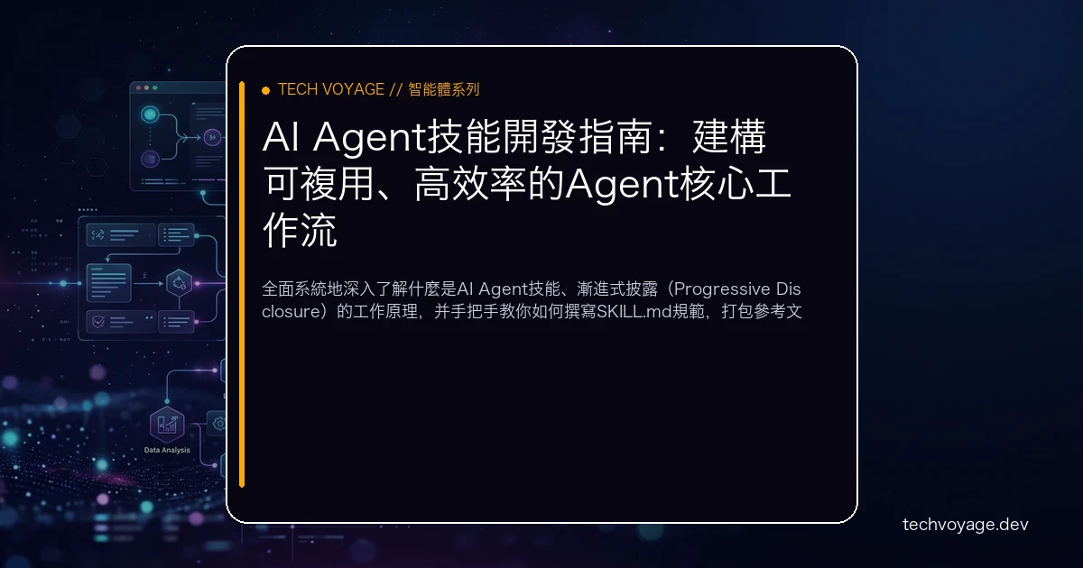 什麼是 AI Agent 技能？深入探討其工作原理並手把手教你如何建構高效、可複用的Agent技能