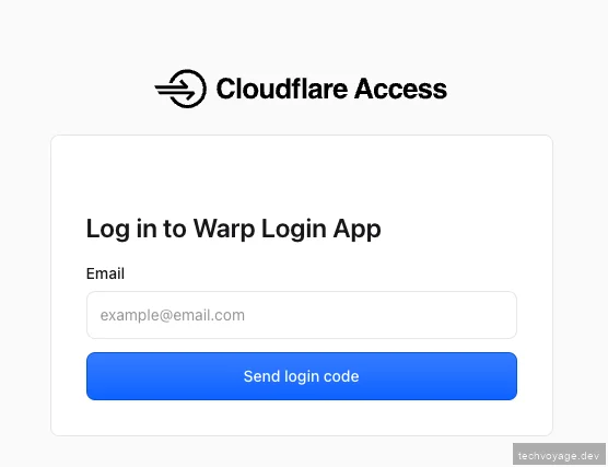 Cloudflare WARP client login prompt on desktop machine
