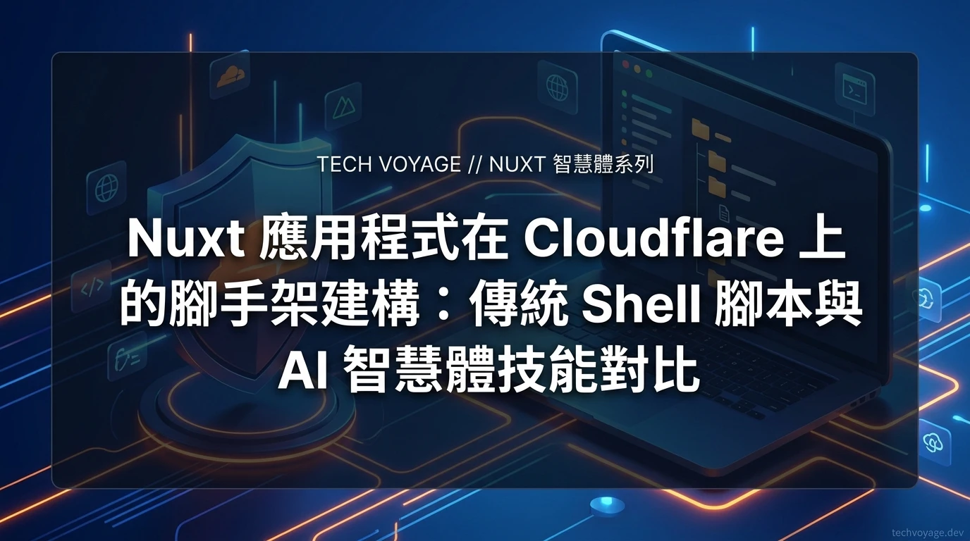 從傳統初始化範本腳本到智慧體：AI Agent 技能如何優雅地取代 Nuxt 應用程式的腳手架建構腳本
