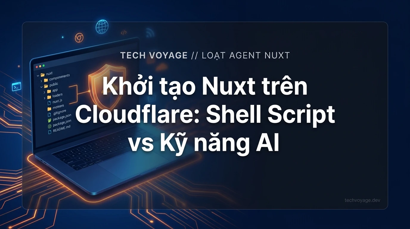 Cách kỹ năng Agent AI thay thế script khởi tạo ứng dụng Nuxt