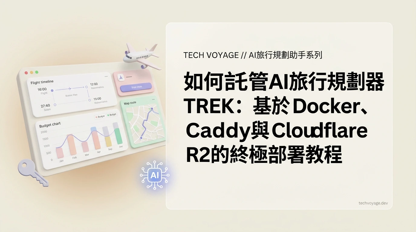 使用Docker與TREK自託管您的個性化智能旅行日程：一站式深度規劃並輕鬆管理預訂、財務和行李清單
