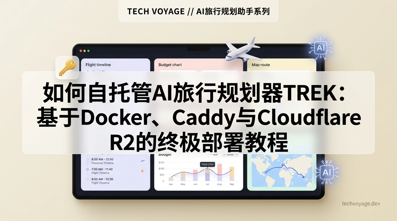 使用Docker与TREK自托管您的个性化智能旅行日程：一站式深度规划并轻松管理预订、财务和行李清单