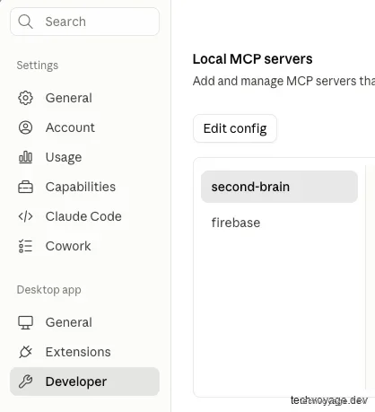 Editing Claude Desktop local MCP config json file