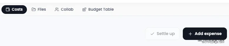 Inputting detailed spending data in expense form