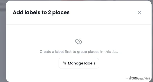 Creation and management of custom labels