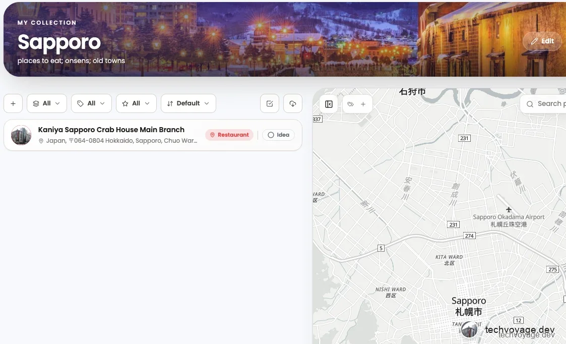 Visualizing custom collection places on an interactive map