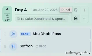 Adding highly visible, icon-tagged custom notes to days