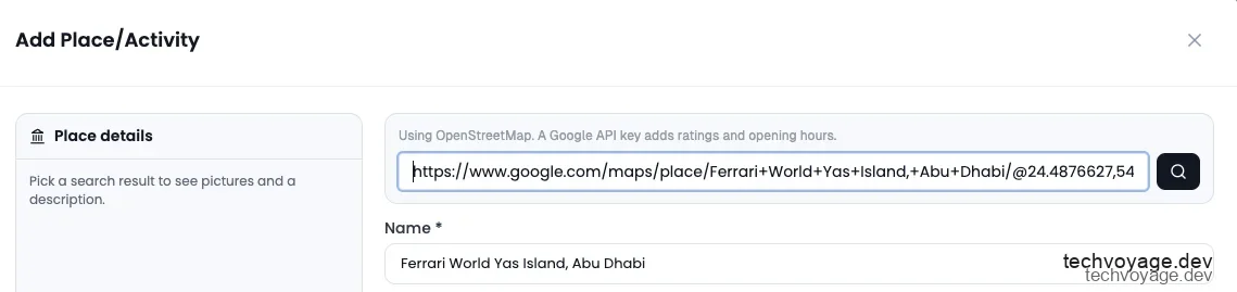Parsing locations directly from pasted Google Maps share links