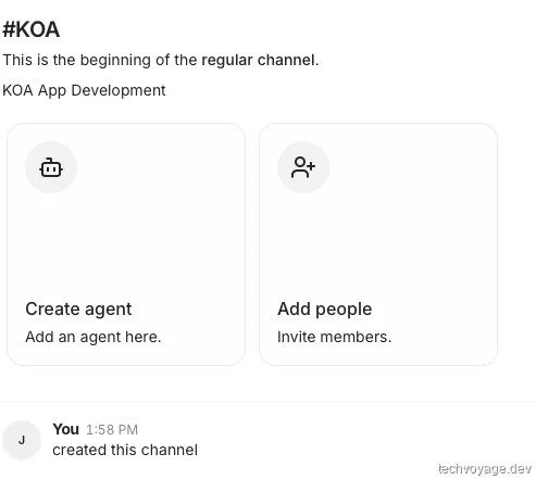 Detail view of active AI agents integrated into the collaborative project channel