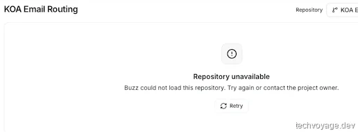 Buzz client rendering Git loading error due to outdated local Git version below 2.46