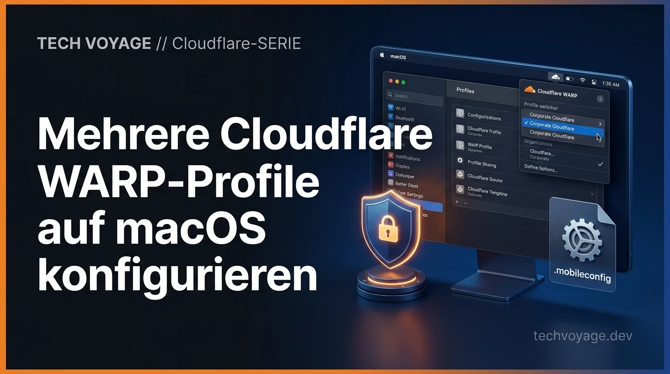 Wechseln zwischen mehreren Cloudflare WARP-Profilen auf Mac