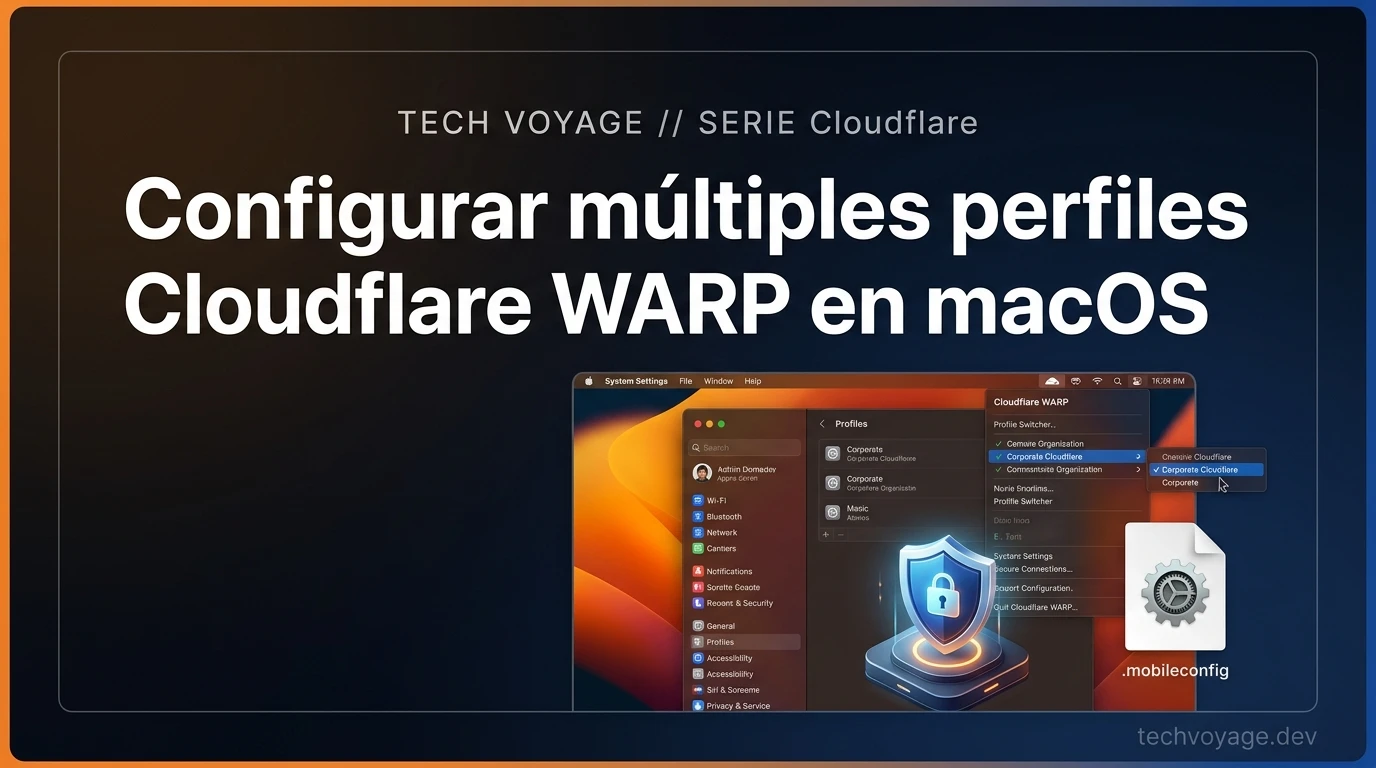 Cambiar entre múltiples perfiles de Cloudflare WARP en macOS