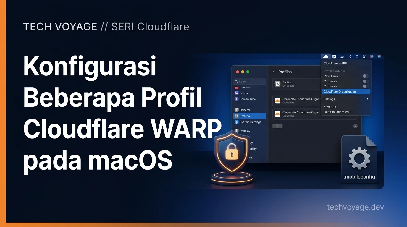Beralih di antara beberapa profil Cloudflare WARP pada macOS