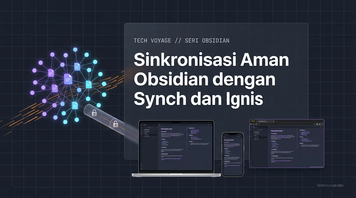 Cara sinkronisasi vault Obsidian antar perangkat aman