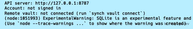 Running synch login with custom API URL in terminal
