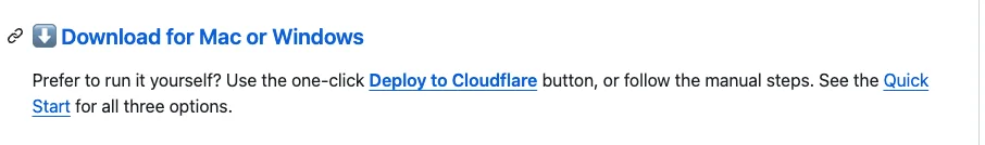 GitHub page with the Deploy to Cloudflare button highlighted
